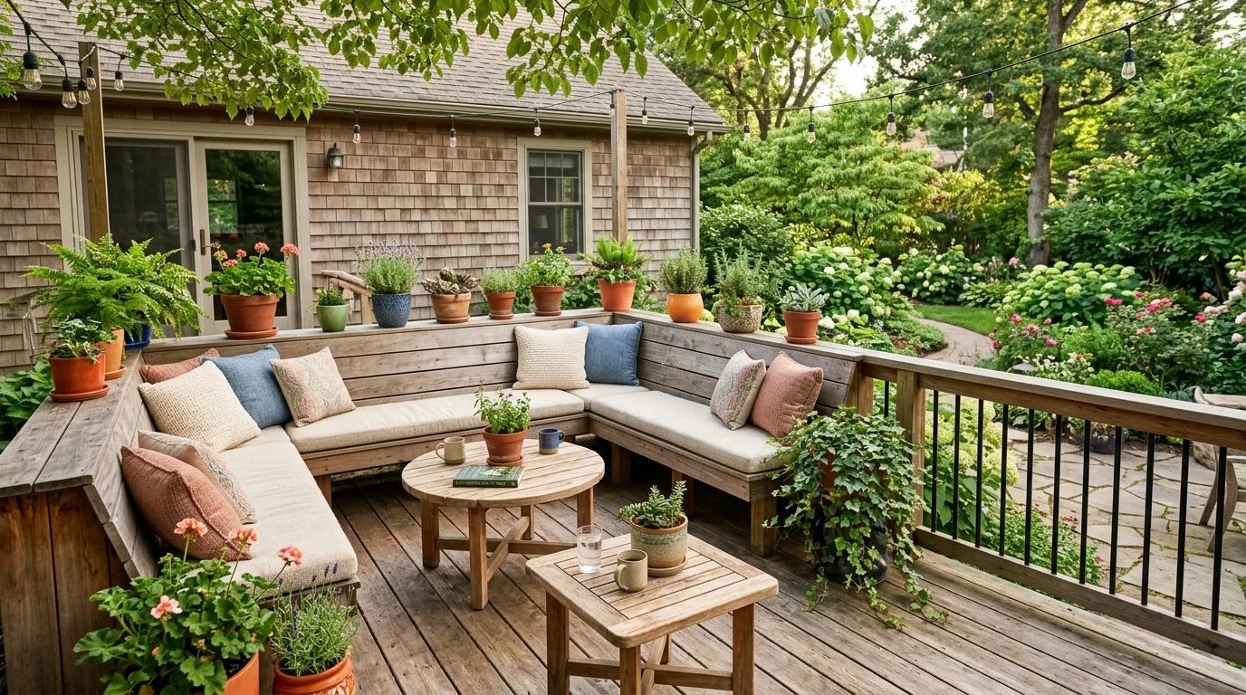 Deck With Mixed Seating Options